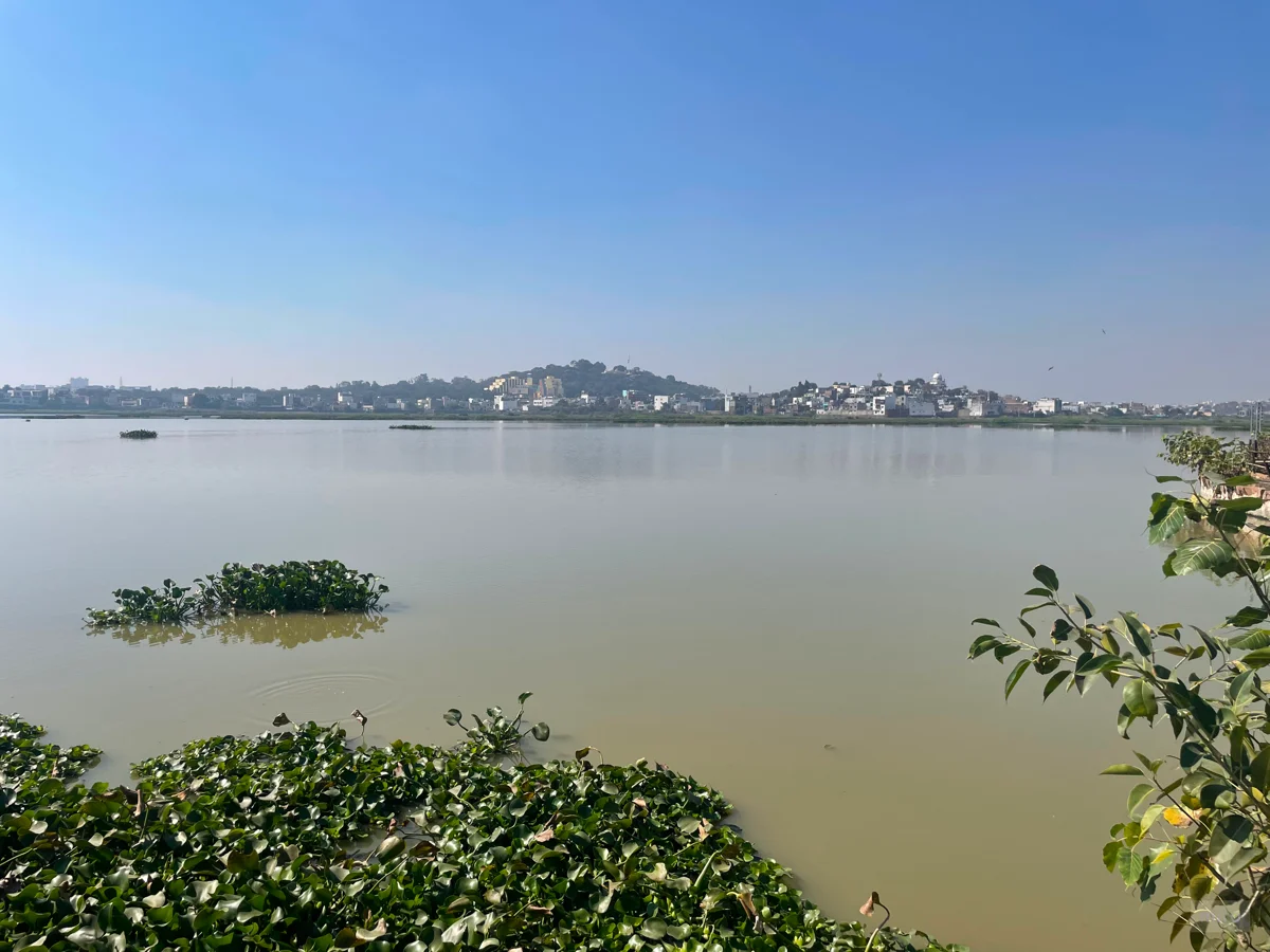 Mir Alam Tank: aerial view, lake photographs and film stills