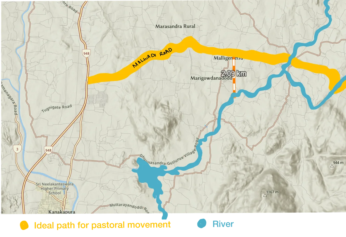 Pastoral Journeys and Time: route map and village accounts